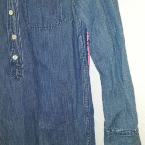 J. Crew Chambray/Denim Tunic/Dress SZ 0 - Picture 5 of 9